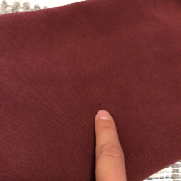 Ellie & Kate Womens Sweatshirt Dress Sz XL Burgundy Ties High Low Comfy Cozy - Picture 11 of 11